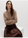 Marks & Spencer Раиран суитшърт от мека прежда с кръгло деколте Marks & Spencer кафяв