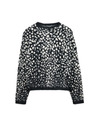 Marks & Spencer Свободен пуловер с животински принт Marks & Spencer черен