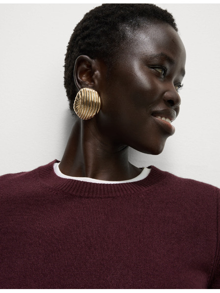 Marks & Spencer Изключително мек пуловер с деколте Marks & Spencer червен