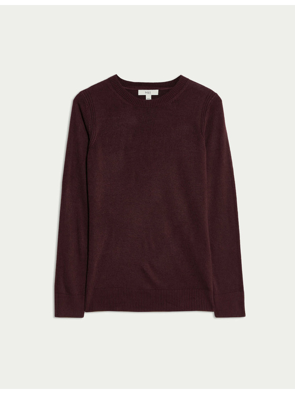 Marks & Spencer Изключително мек пуловер с деколте Marks & Spencer червен