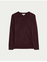 Marks & Spencer Изключително мек пуловер с деколте Marks & Spencer червен