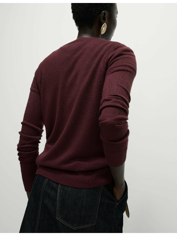 Marks & Spencer Изключително мек пуловер с деколте Marks & Spencer червен