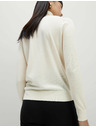 Marks & Spencer Пуловер с висока яка от 100% мериносова вълна Marks & Spencer кремав