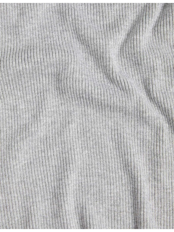 Marks & Spencer Ребрест пуловер с висока яка Marks & Spencer сив