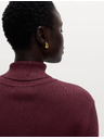 Marks & Spencer Ребрест пуловер с висока яка Marks & Spencer червен