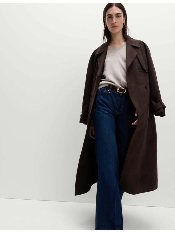 Marks & Spencer Суитшърт с V-образно деколте от мериносова вълна Marks & Spencer бежов