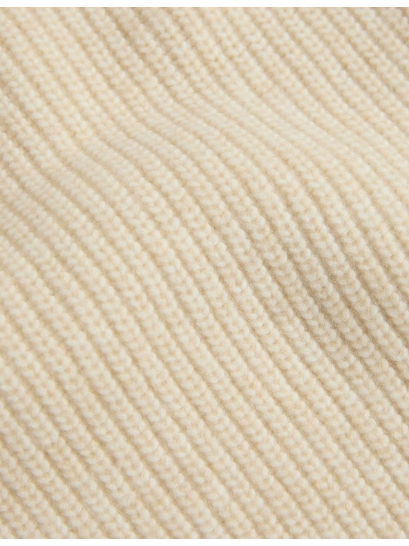 Marks & Spencer Текстуриран декориран кардиган с копчета отпред Marks & Spencer кремав