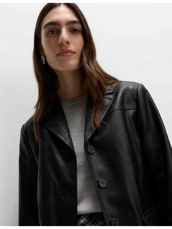 Marks & Spencer Разкъсано едноредно сако Marks & Spencer черно