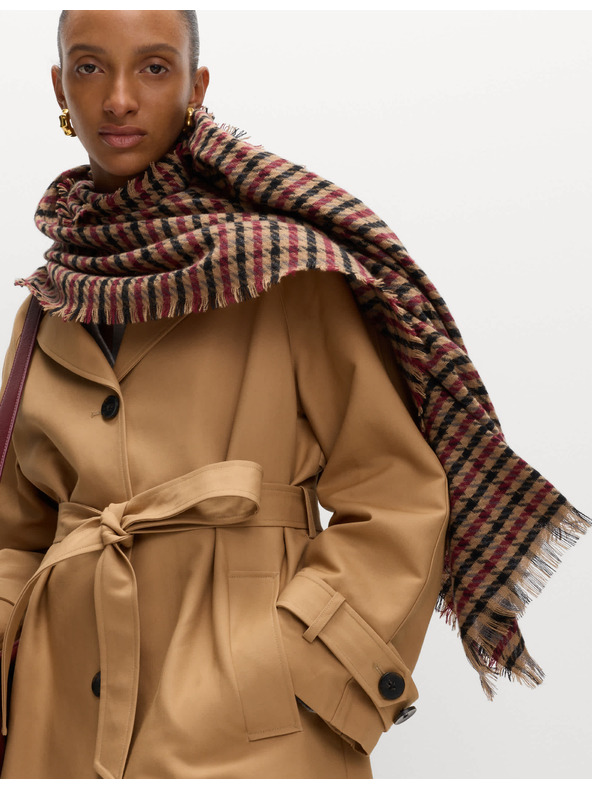 Marks & Spencer Дълъг тренчкоут с колан, с висок процент памук Marks & Spencer кафяв