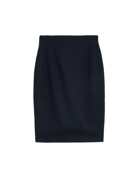 Marks & Spencer Трикотажна пouzdrова пола до коляното Marks & Spencer тъмносиня