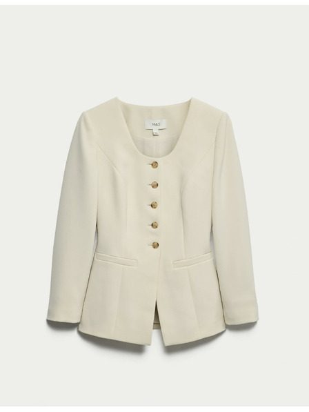 Marks & Spencer Скъсено яке Marks & Spencer в кремаво