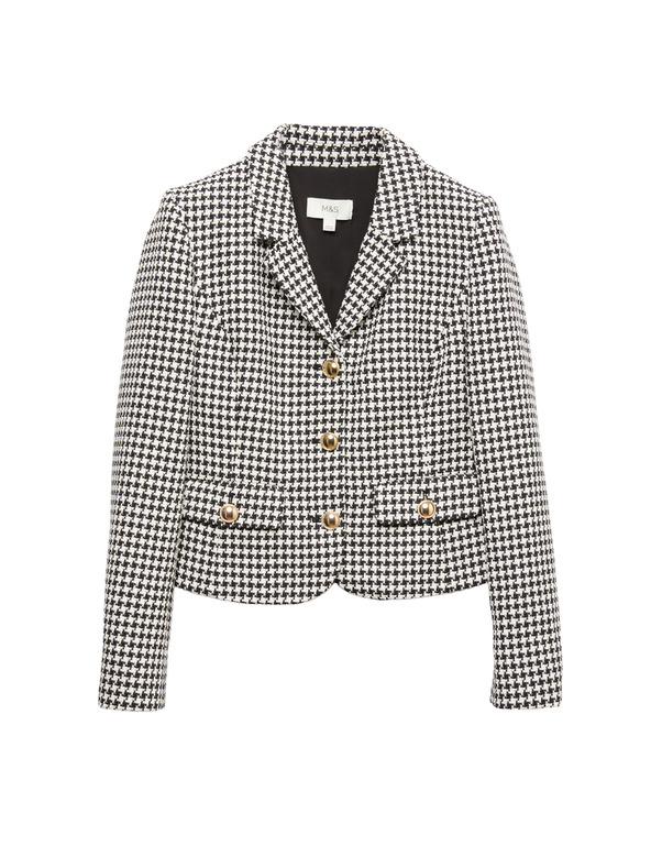 Marks & Spencer Туидено яке без яка с висок дял памук Marks & Spencer в черно