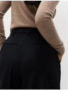 Marks & Spencer Тъкана плисирана панталонна пола с широки крачоли Marks & Spencer черен