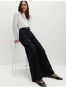 Marks & Spencer Плисирани панталони с широки крачоли Marks & Spencer черен