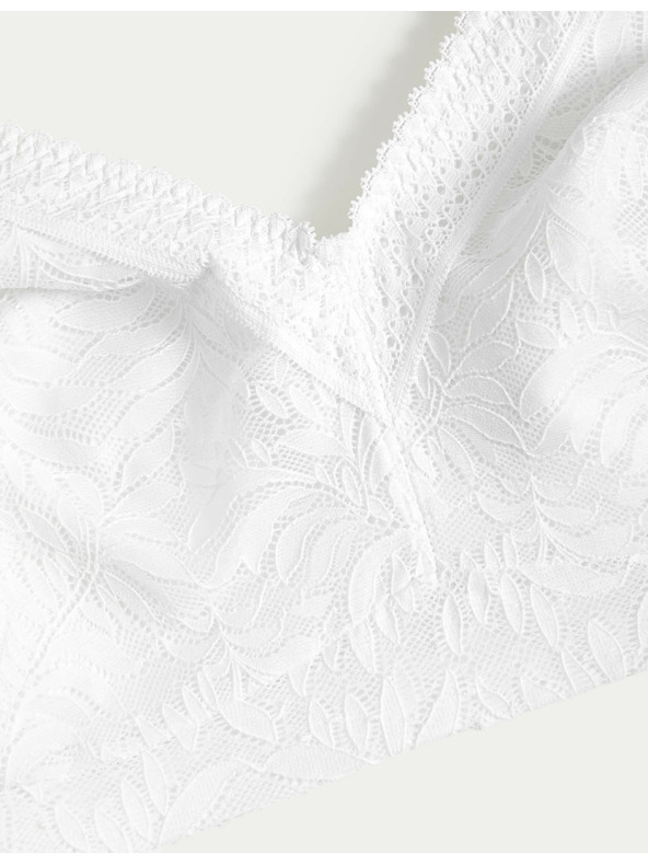 Marks & Spencer Дантелен сутиен с бедра, ефект на свиване и технология Flexifit™ Marks & Spencer бял