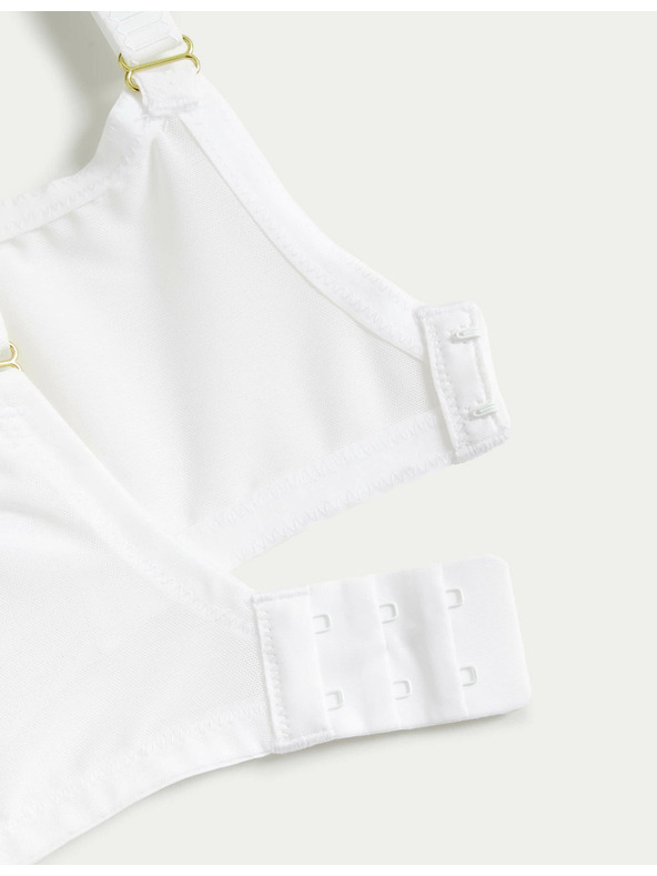 Marks & Spencer Дантелен сутиен с бедра, ефект на свиване и технология Flexifit™ Marks & Spencer бял
