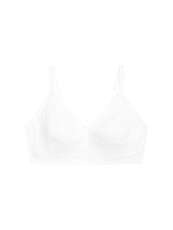 Marks & Spencer Дантелен сутиен с бедра, ефект на свиване и технология Flexifit™ Marks & Spencer бял