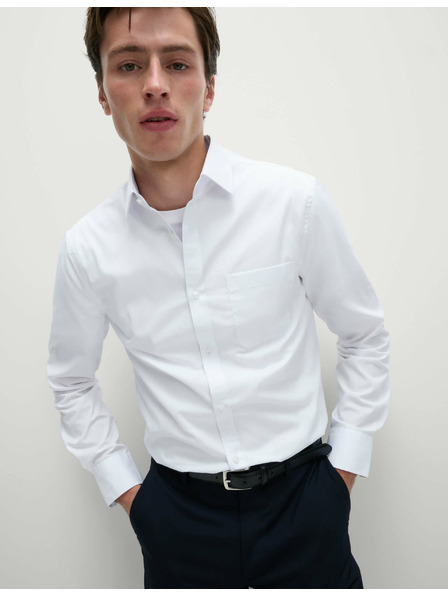 Marks & Spencer Риза с дълъг ръкав Marks & Spencer, 3 броя в опаковка бяла