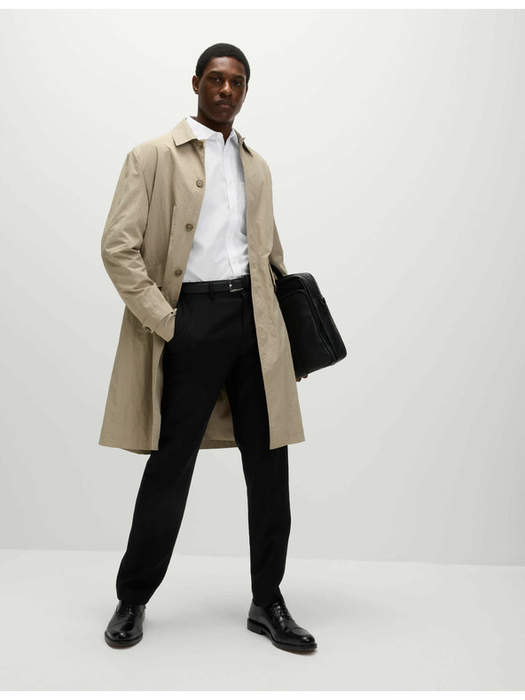 Marks & Spencer Комплект от три мъжки бели ризи Marks & Spencer