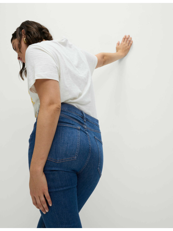 Marks & Spencer Тъмно сини дамски дънки с висока талия Marks & Spencer