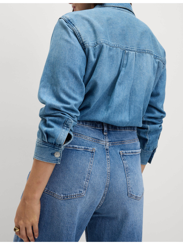 Marks & Spencer Сини дамски джинси тип "boyfriend" Marks & Spencer