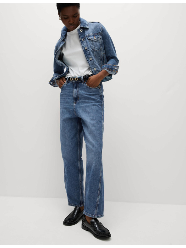 Marks & Spencer Сини дамски джинси тип "boyfriend" Marks & Spencer