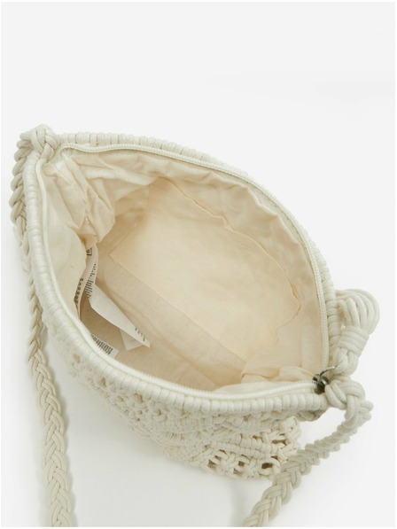 Orsay Кремава дамска чанта тип кросбоди ORSAY