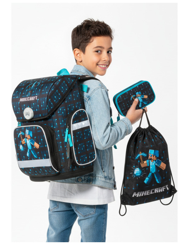 BAAGL  Ergo Minecraft Blue Axe Ученически комплект