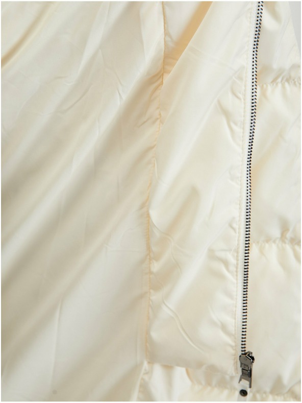 Orsay Кремаво дамско пухено палто ORSAY