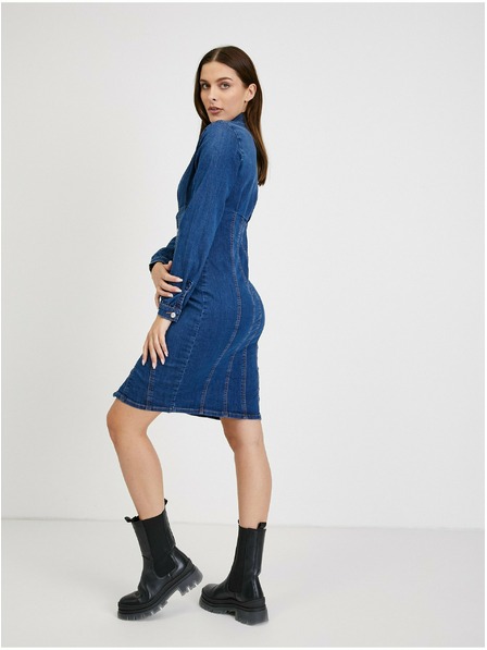 Orsay Сини дънкови рокли тип риза ORSAY