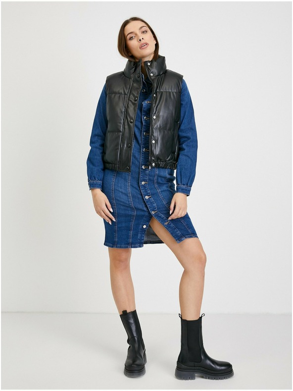 Orsay Сини дънкови рокли тип риза ORSAY