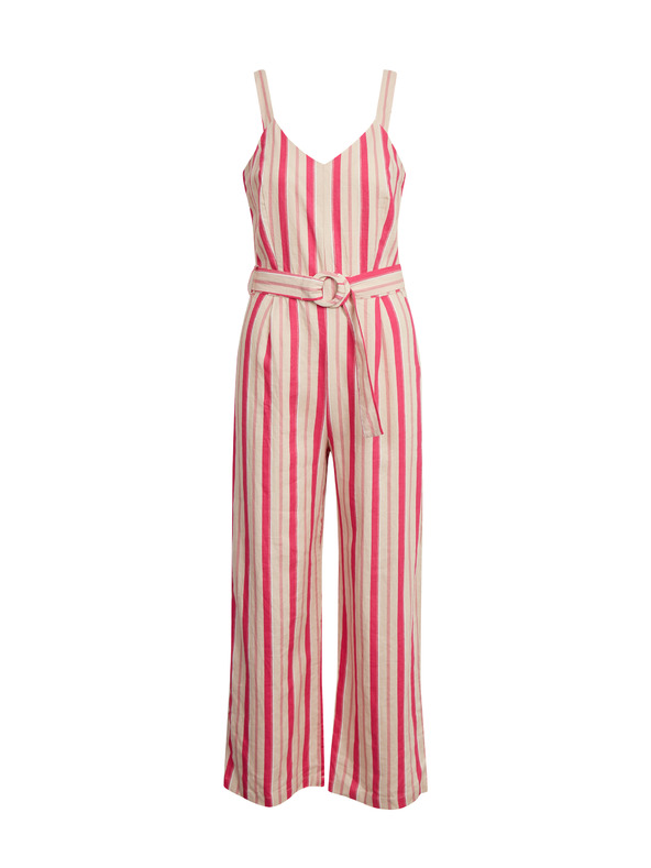 Orsay Бежово-розов дамски ленен гащеризон ORSAY Los Angeles