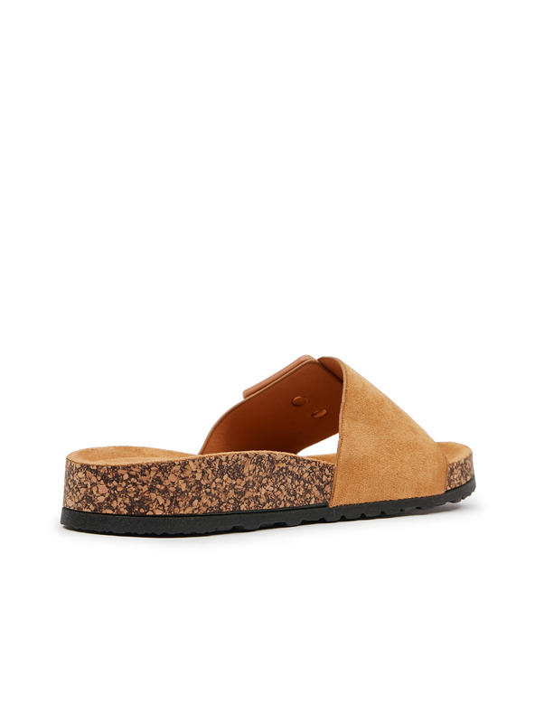 Orsay Кафяви дамски пантофи от велур ORSAY