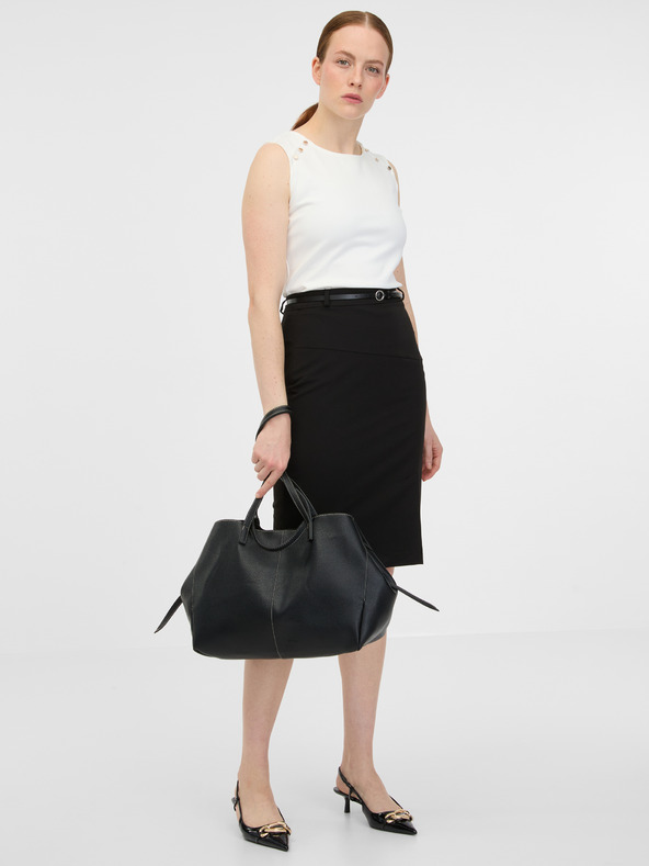 Orsay Черна дамска пола по тялото ORSAY