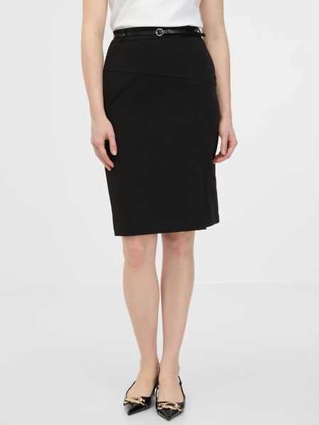 Orsay Черна дамска пола по тялото ORSAY