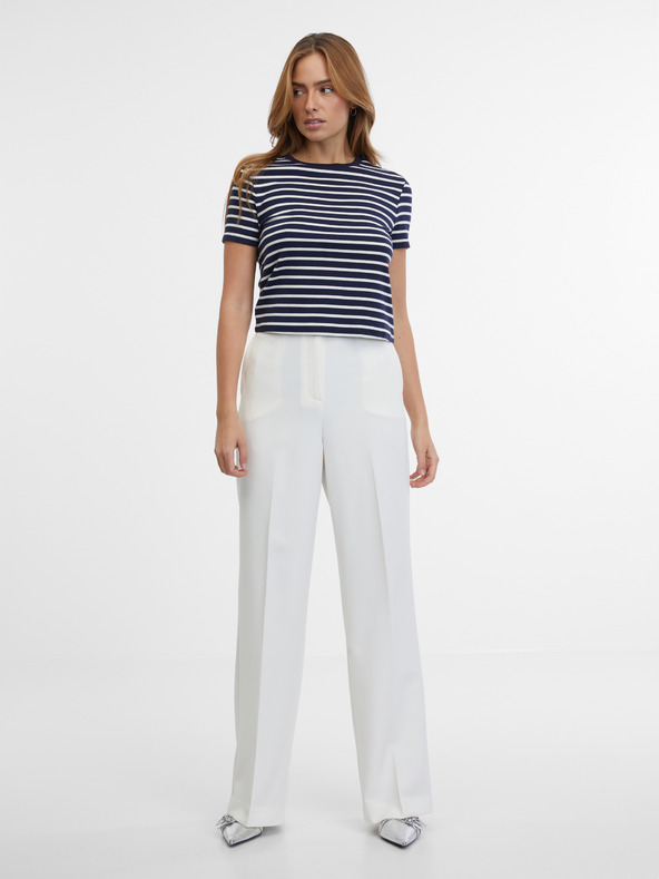 Orsay Тъмносиня дамска раирана тениска ORSAY