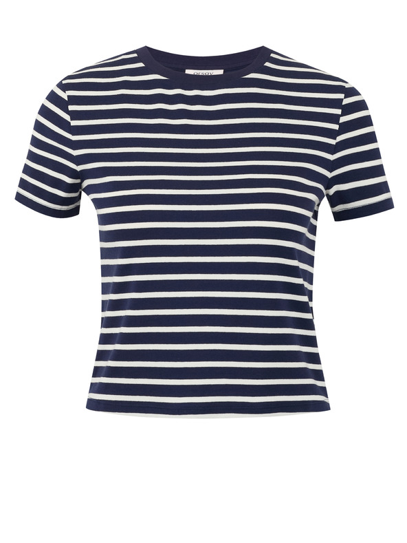 Orsay Тъмносиня дамска раирана тениска ORSAY