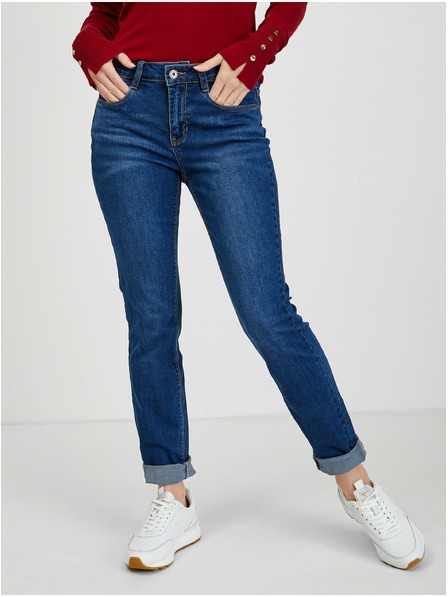 Orsay Тъмно сини дамски slim fit дънки ORSAY