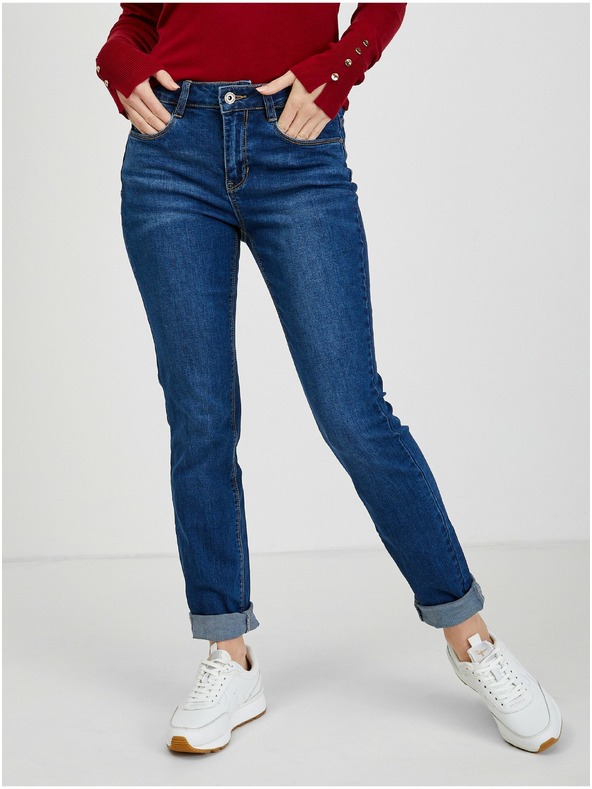 Orsay Тъмно сини дамски slim fit дънки ORSAY
