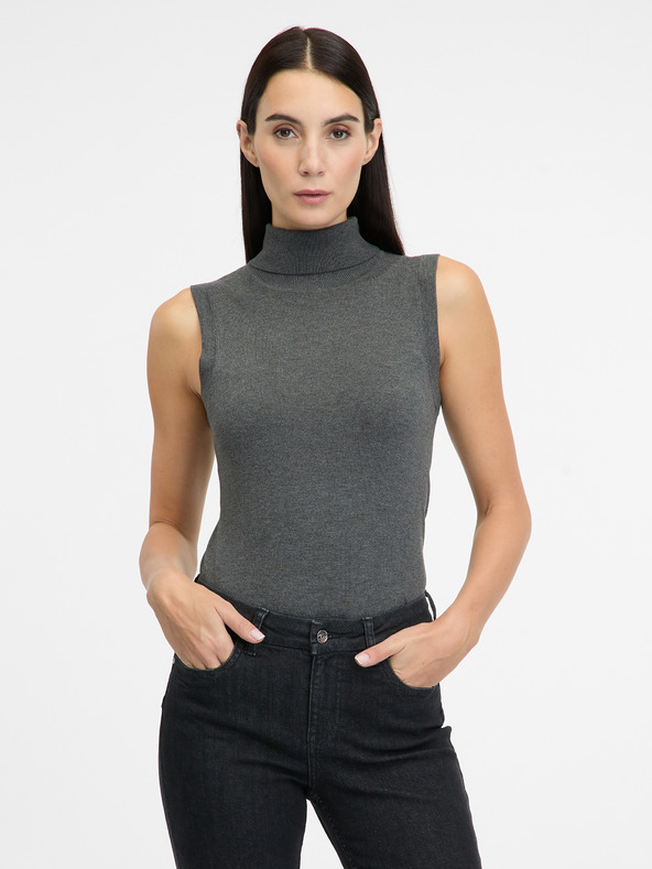 Orsay Сив дамски пуловер с ролка ORSAY