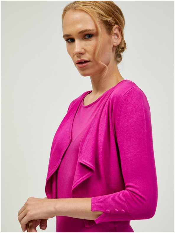 Orsay Тъмнорозова къса жилетка с три четвърти ръкави ORSAY