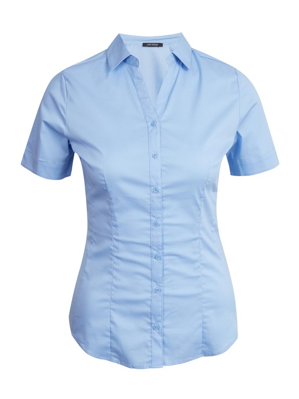 Orsay Светлосиня риза с къс ръкав ORSAY