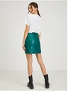 Orsay Зелена дамска пола от изкуствена кожа ORSAY