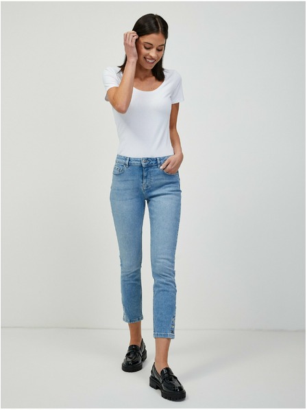 Orsay Светлосини къси skinny fit дънки ORSAY