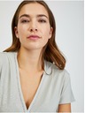 Orsay Светлосива дамска тениска ORSAY