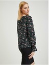 Orsay Черна дамска блуза на цветя ORSAY