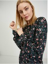 Orsay Черна дамска блуза на цветя ORSAY