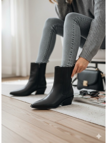 Orsay Черни дамски зимни обувки ORSAY