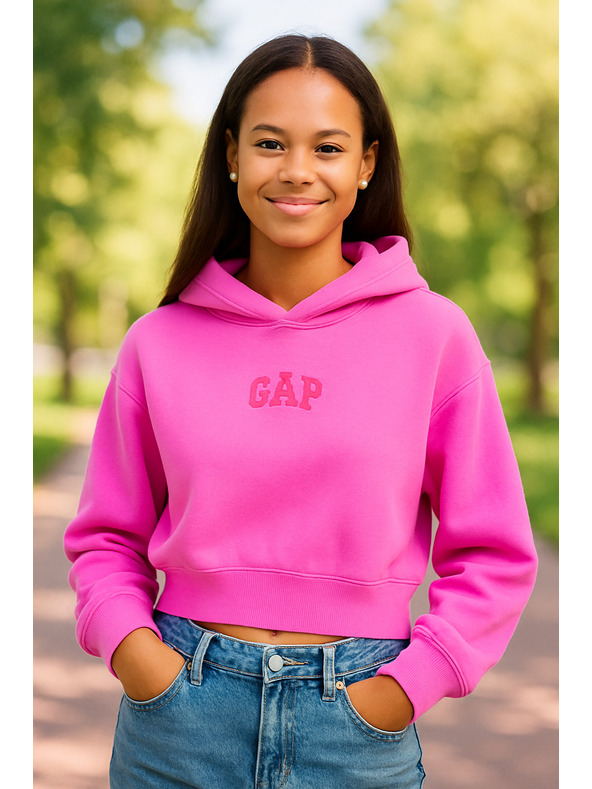 GAP Oversize crop суитчър с лого GAP