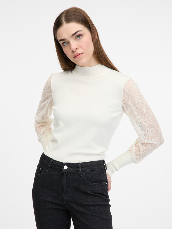 Orsay Кремав дамски пуловер ORSAY